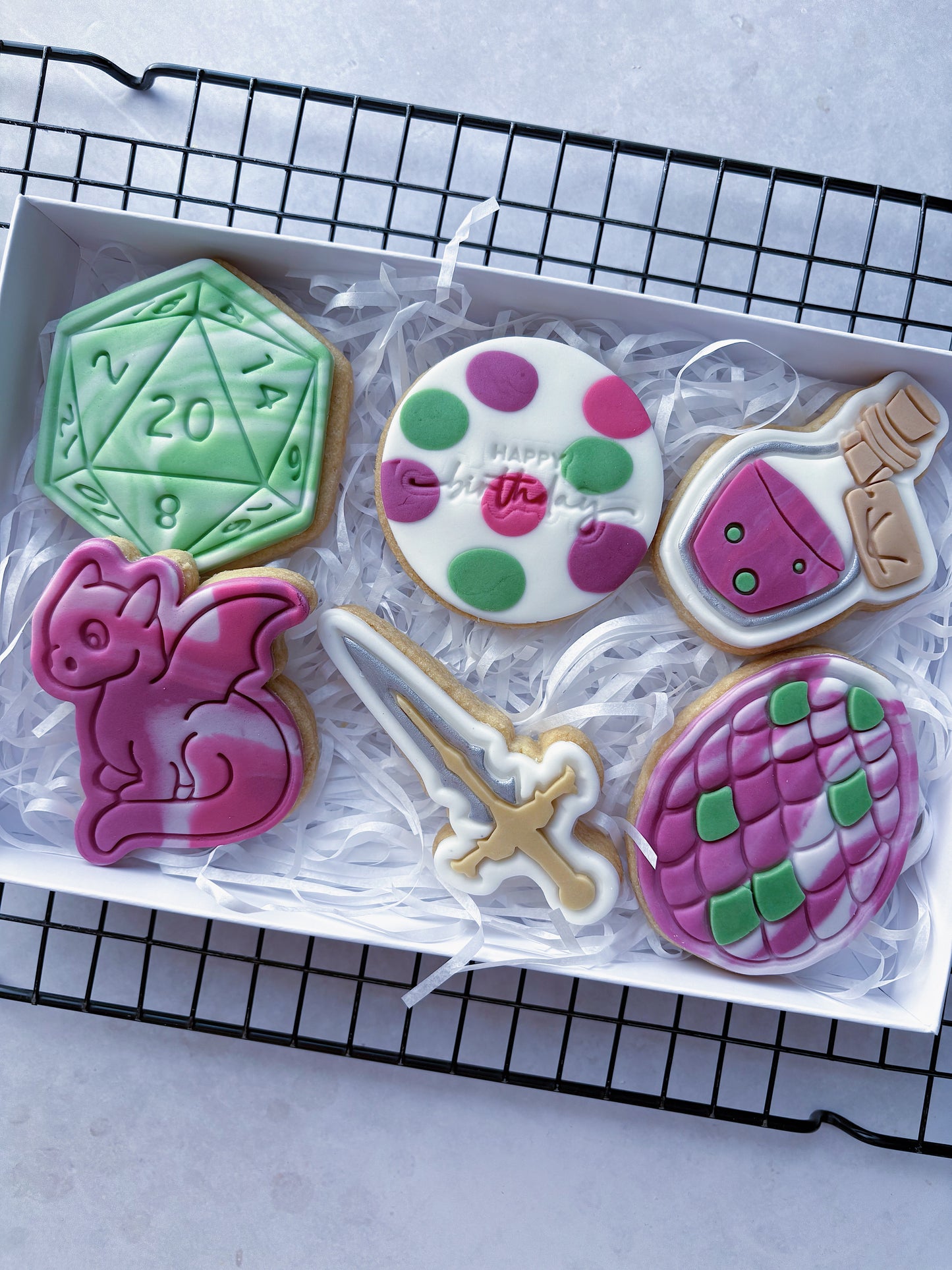 Dungeons & Dragons Birthday Biscuits