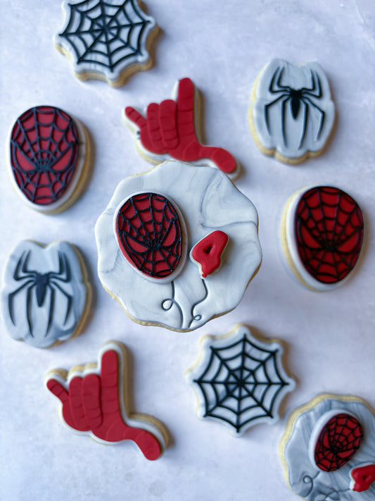 Spiderman Birthday Biscuits