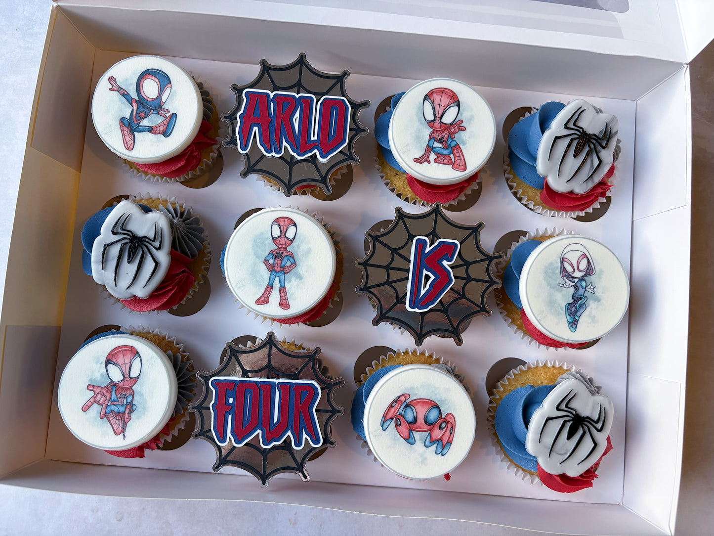 Spiderman Cupcakes