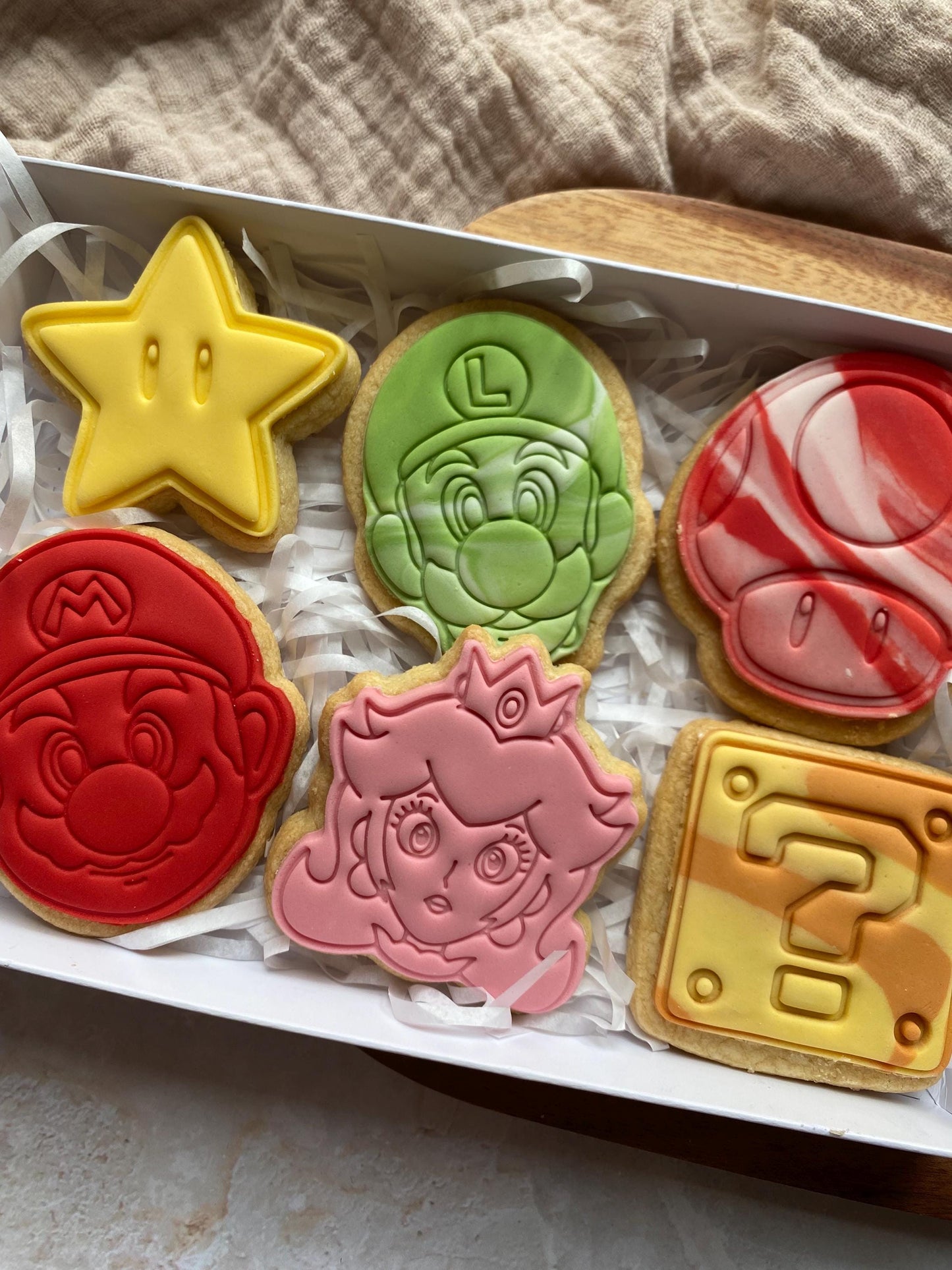 Mario Birthday Biscuits