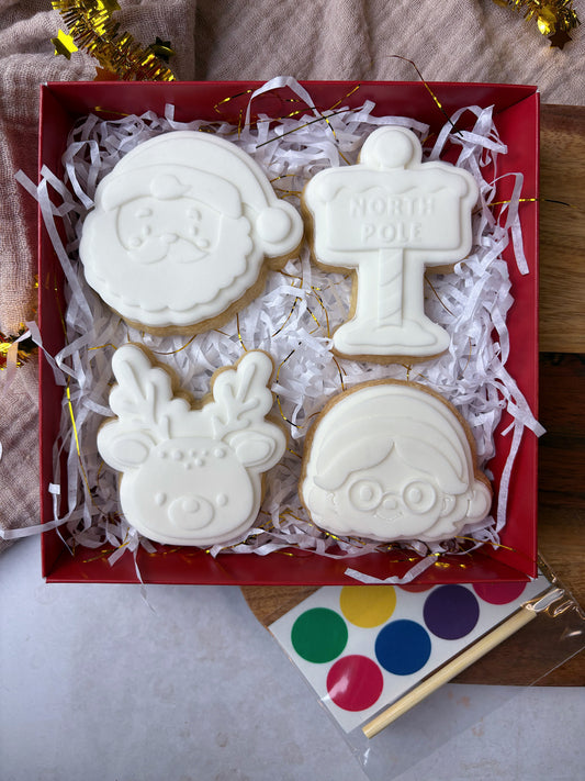 'North Pole' Paint Your Own Shortbread Box