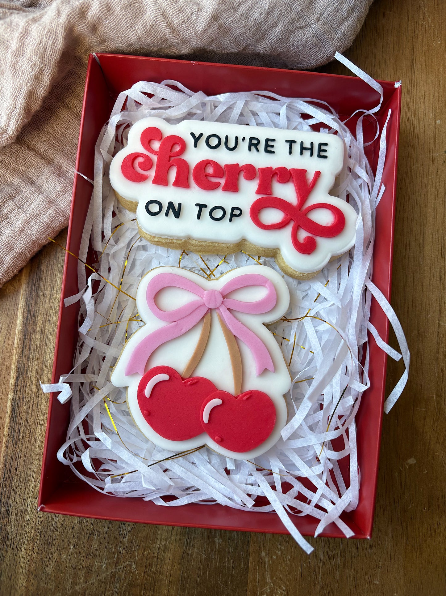 'You're The Cherry On Top' Shortbread Gift Box