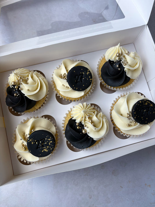 Luxe, Fondant Happy Birthday Cupcakes