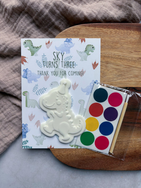 Paint Your Own Dinosaur Party Favours