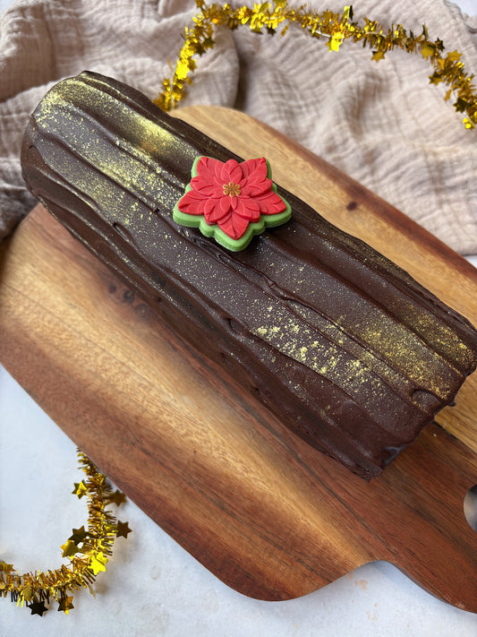 Biscoff Brownie Yule Log