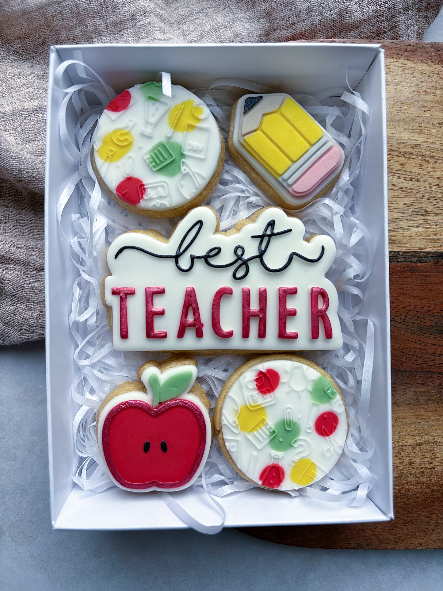 'Best Teacher' Shortbread Box