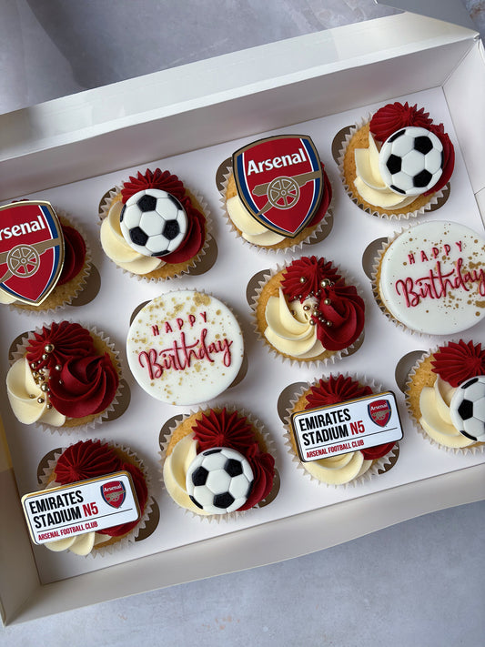 Football, Happy Birthday Cupcakes