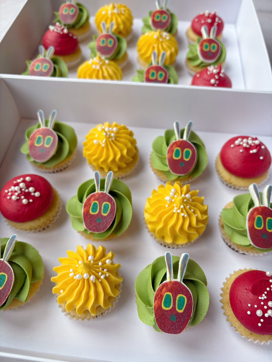 Hungry Caterpillar Mini Cupcakes