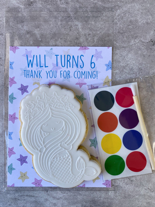 Paint Your Own Mermaid Party Favours