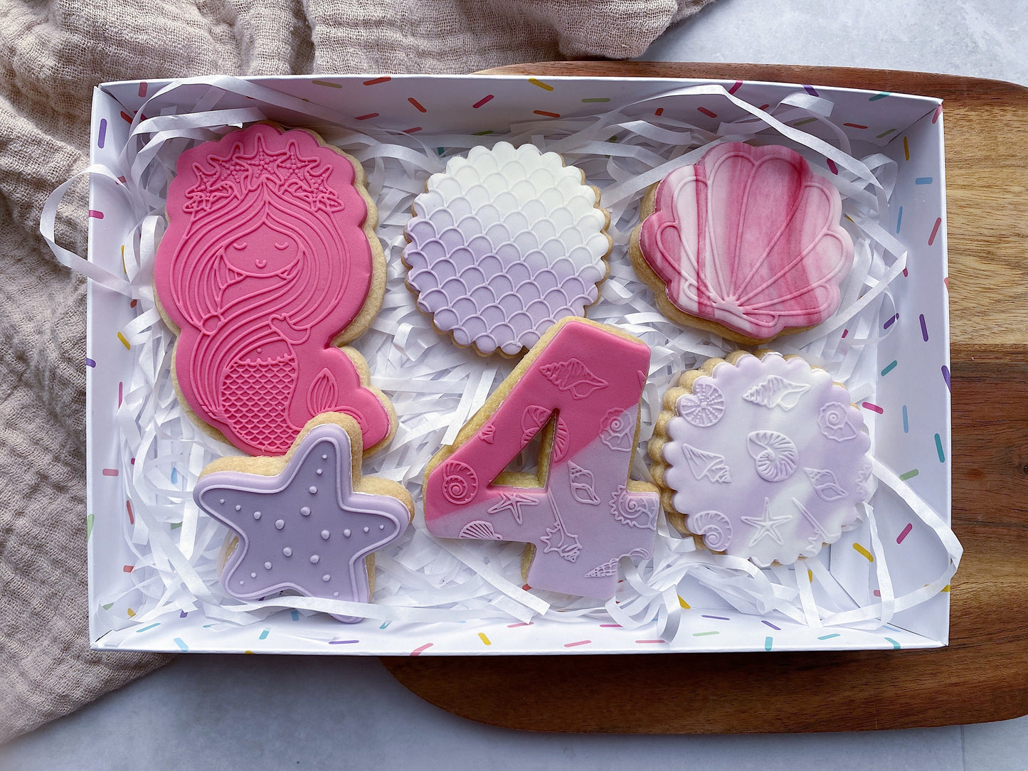 Mermaid Birthday Biscuits