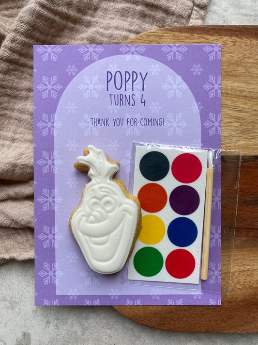 Paint Your Own Olaf Party Favours