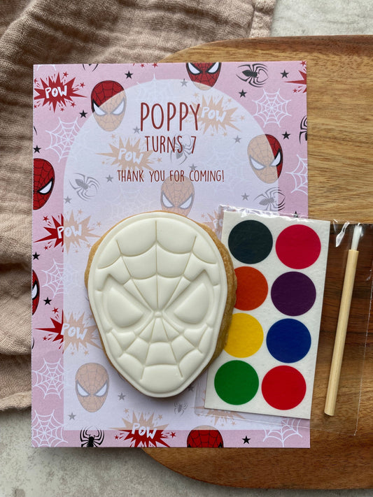 Paint Your Own Spiderman Party Favours