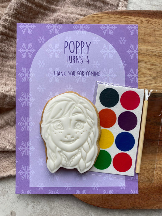 Paint Your Own Anna Party Favours