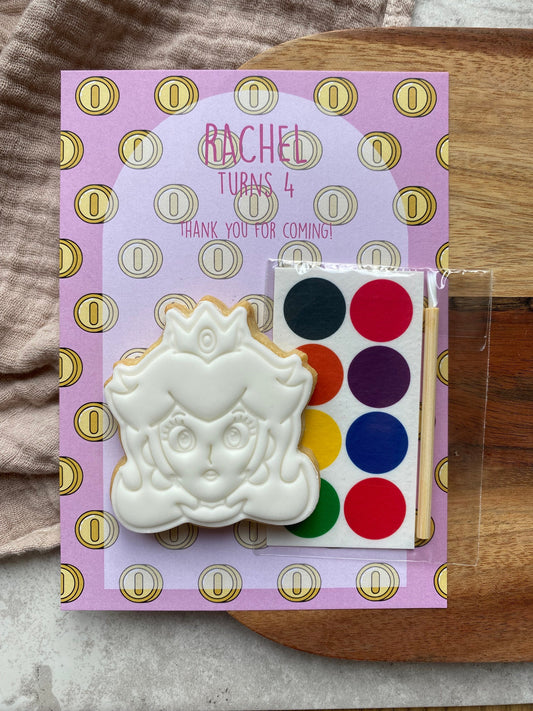 Paint Your Own Princess Peach Party Favours