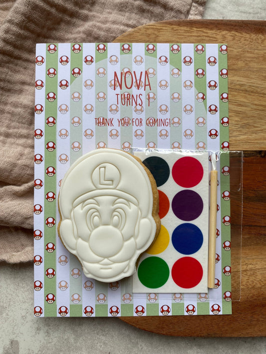 Paint Your Own Luigi Party Favours